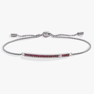 February Everyday Birthstone Pave Bolo Bracelet