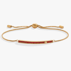 July Everyday Birthstone Pave Bolo Bracelet