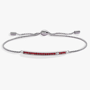 July Everyday Birthstone Pave Bolo Bracelet