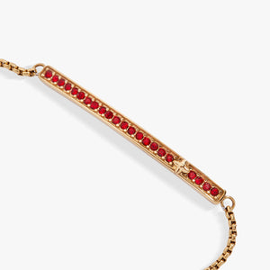 July Everyday Birthstone Pave Bolo Bracelet