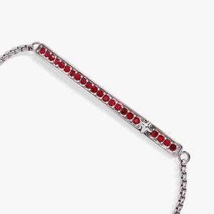 July Everyday Birthstone Pave Bolo Bracelet