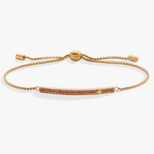 June Everyday Birthstone Pave Bolo Bracelet