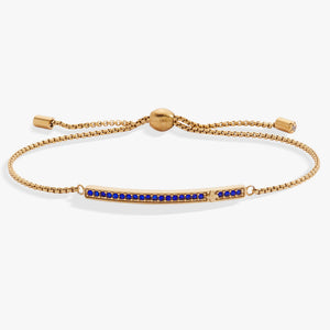 September Everyday Birthstone Pave Bolo Bracelet