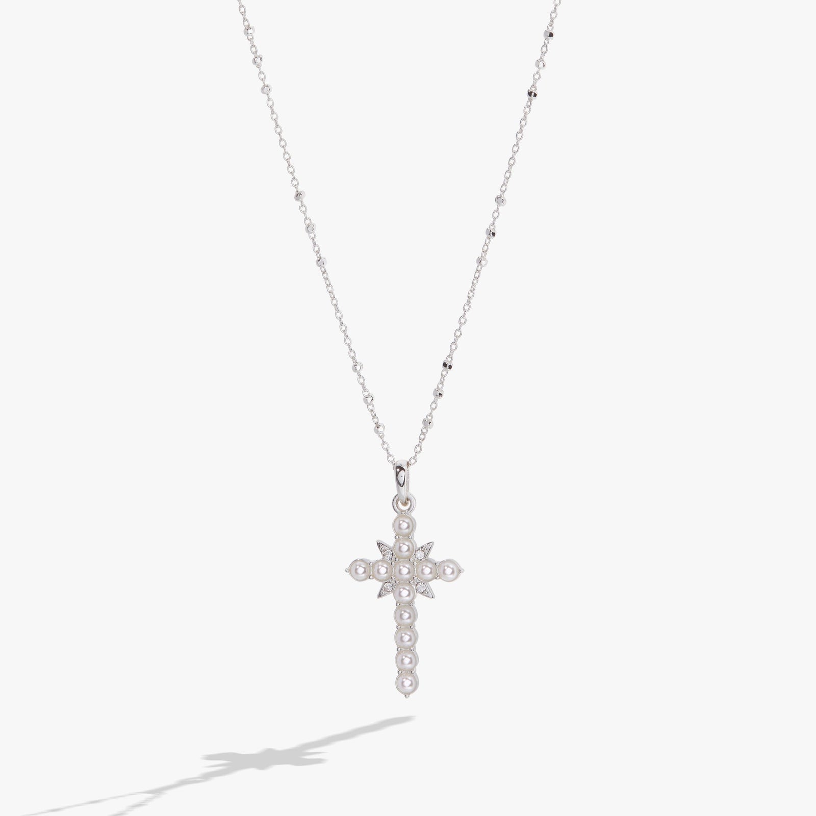 Divine Guides Cross Pendant Necklace