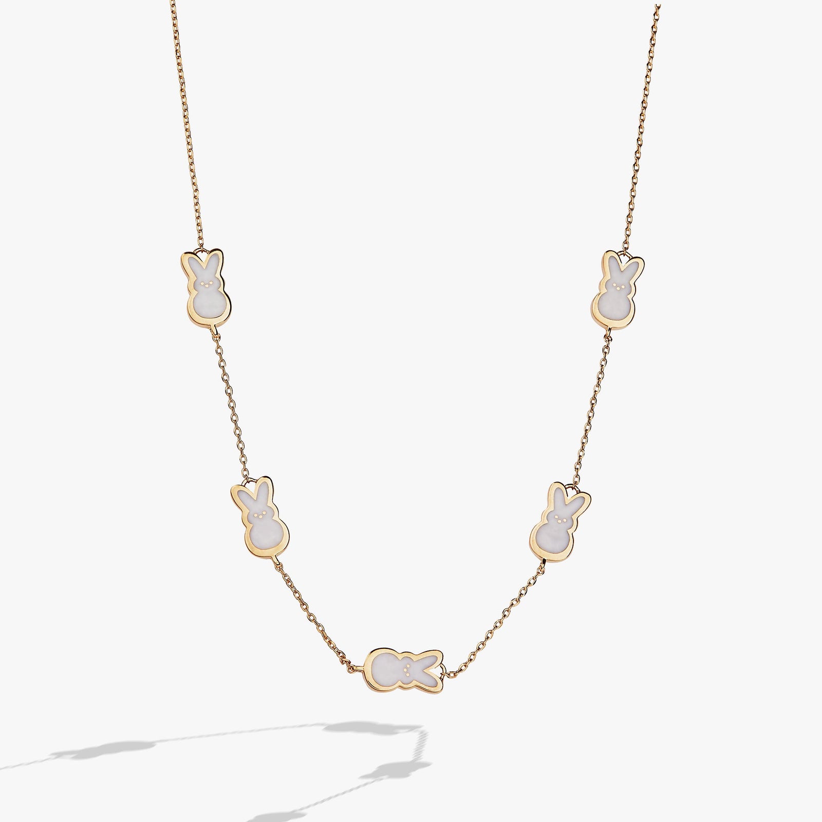 PEEPS® Pearlized Bunny Charm Necklace