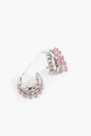 Pink Rocket Hoop Earrings Lovoda 