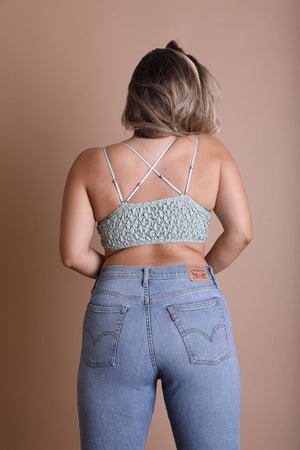 Plus Crochet Lace Longline Bralette Bralette Leto Collection 