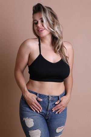 Plus Size Tattoo Back Bralette