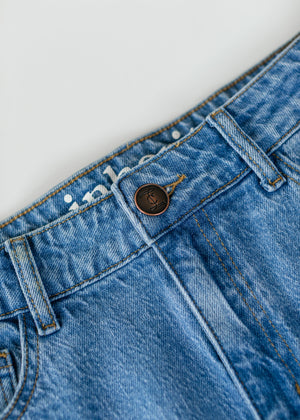 Remi Denim Classic Wash Midi Skirt