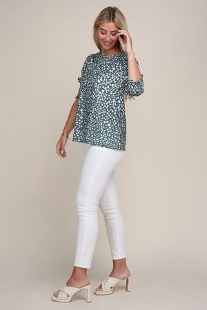 Puff Sleeve Top Nuvi Apparel 