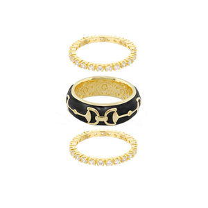 Equestrian Stirrup Ring Set