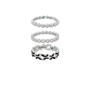 Sydney Leigh Butterfly Rings Set of 3