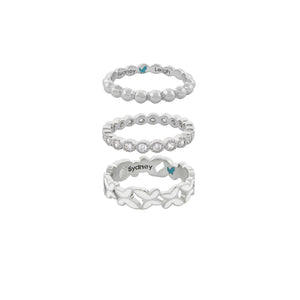 Sydney Leigh Butterfly Rings Set of 3