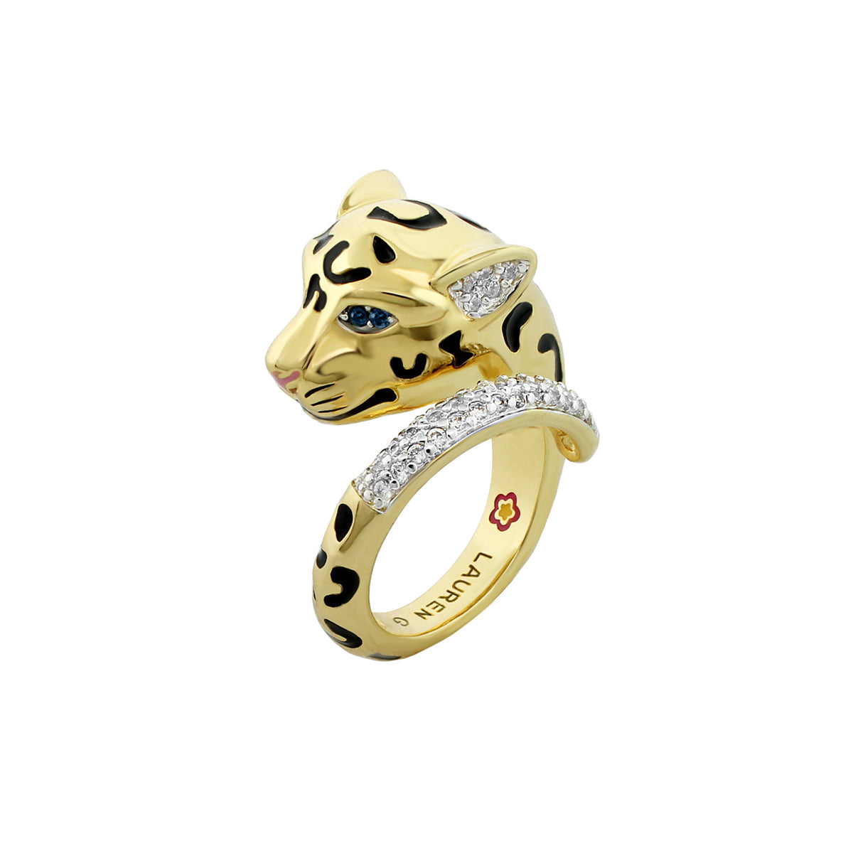 18k Gold Sweet Leopard Cocktail Ring