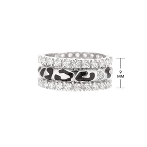 Sweet Leopard Ring Set