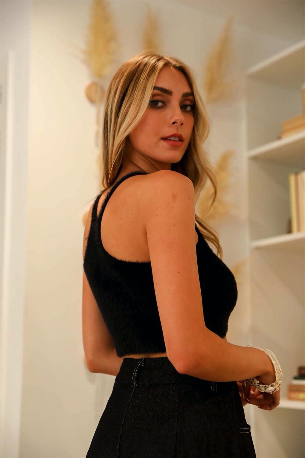 Racerback Cozy Lounge Brami Bralette XS/S / Black