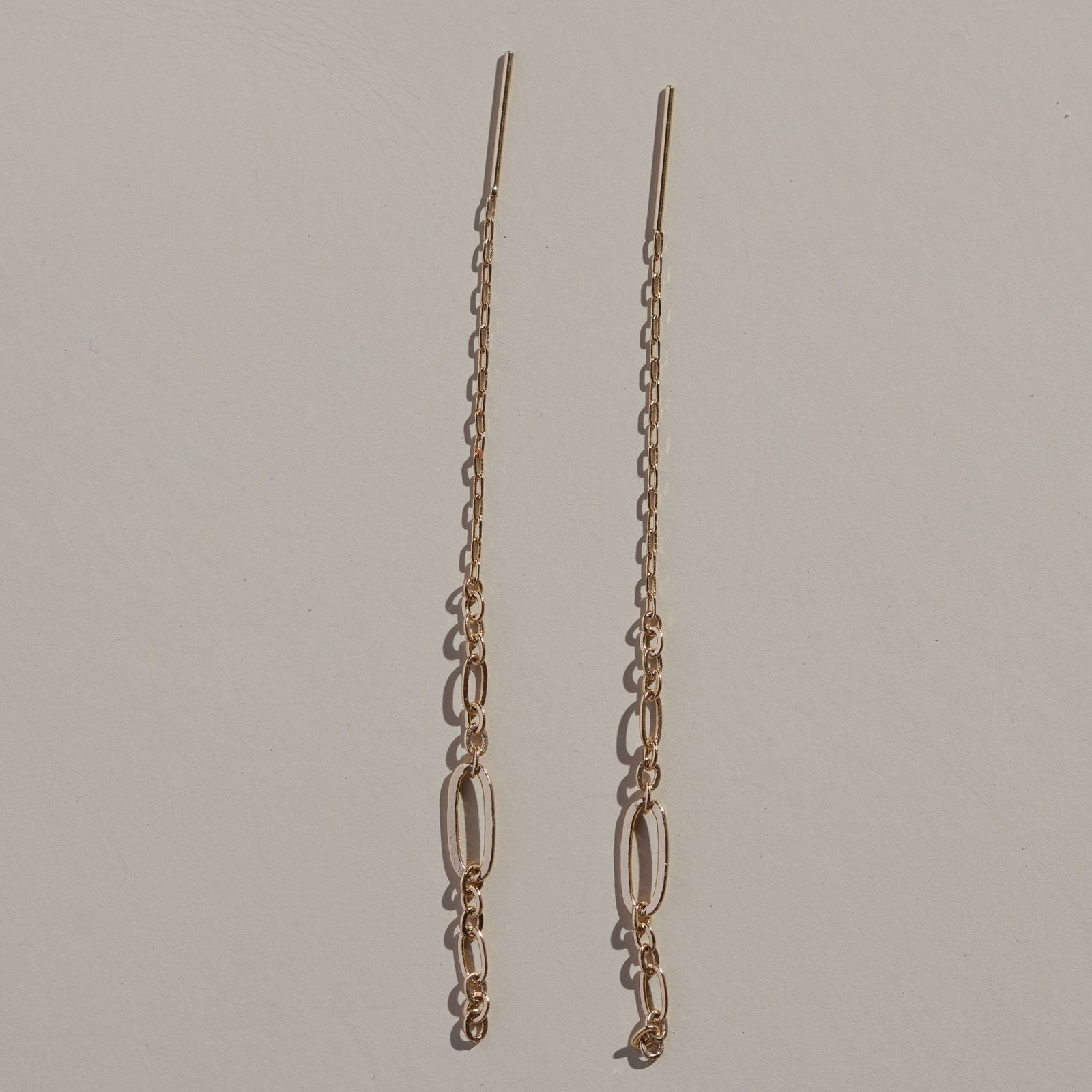 Gold Ramona Threader Earrings
