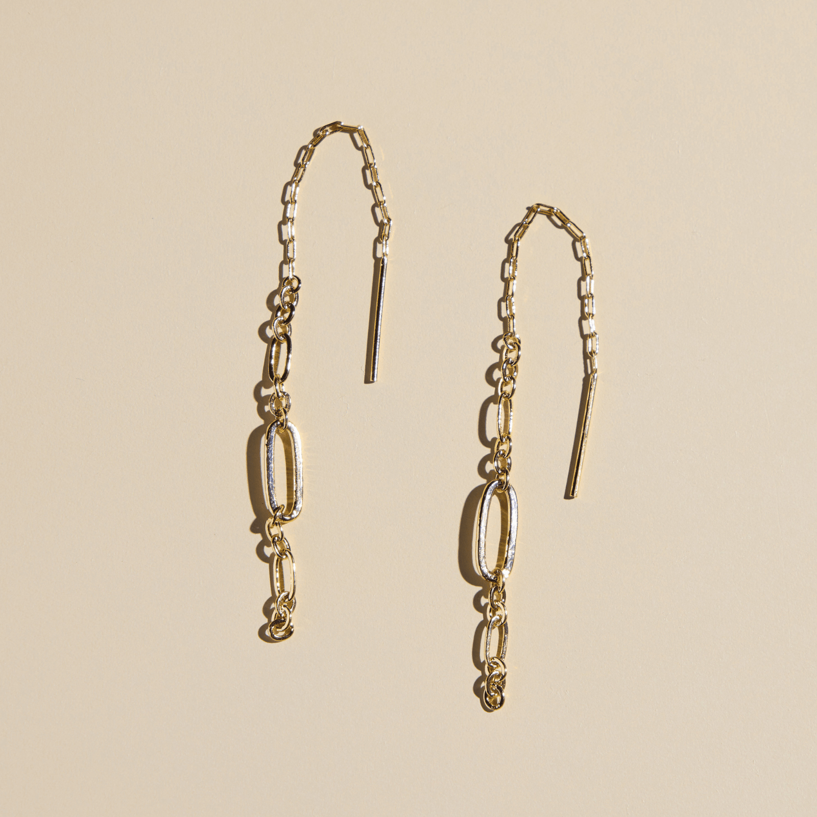 Gold Ramona Threader Earrings
