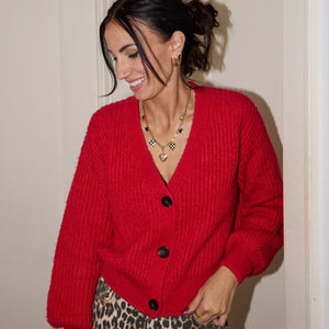 Red Enamel Heart Charm