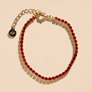 Red Tennis Bracelet
