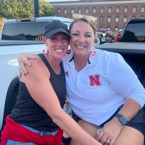 Red University of Nebraska Nina Earrings