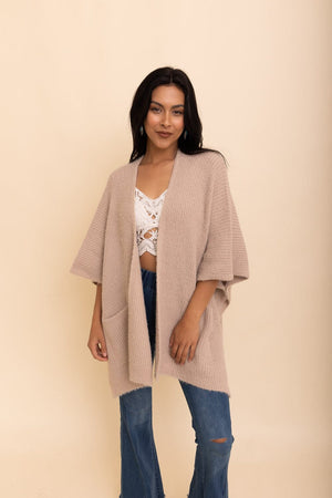 Relax & Chill Summer Nights Boucle Cardigan Ponchos Leto Collection 
