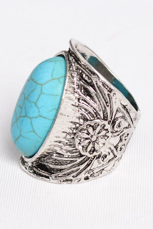 Robin's Egg Turquoise Ring Jewelry Leto Collection 