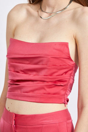 RUCHED TUBE TOP Emory Park 