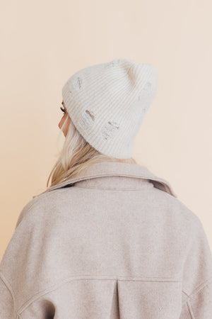 Rugged Edge Distressed Knit Beanie Beanies
