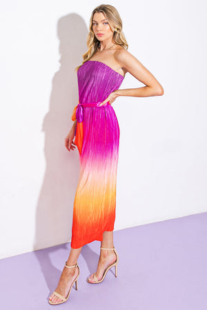 Give It a Go in Garden Midi Dress
