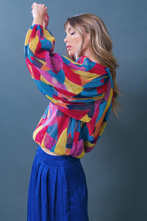 FEELING DELIGHTFUL WOVEN TOP