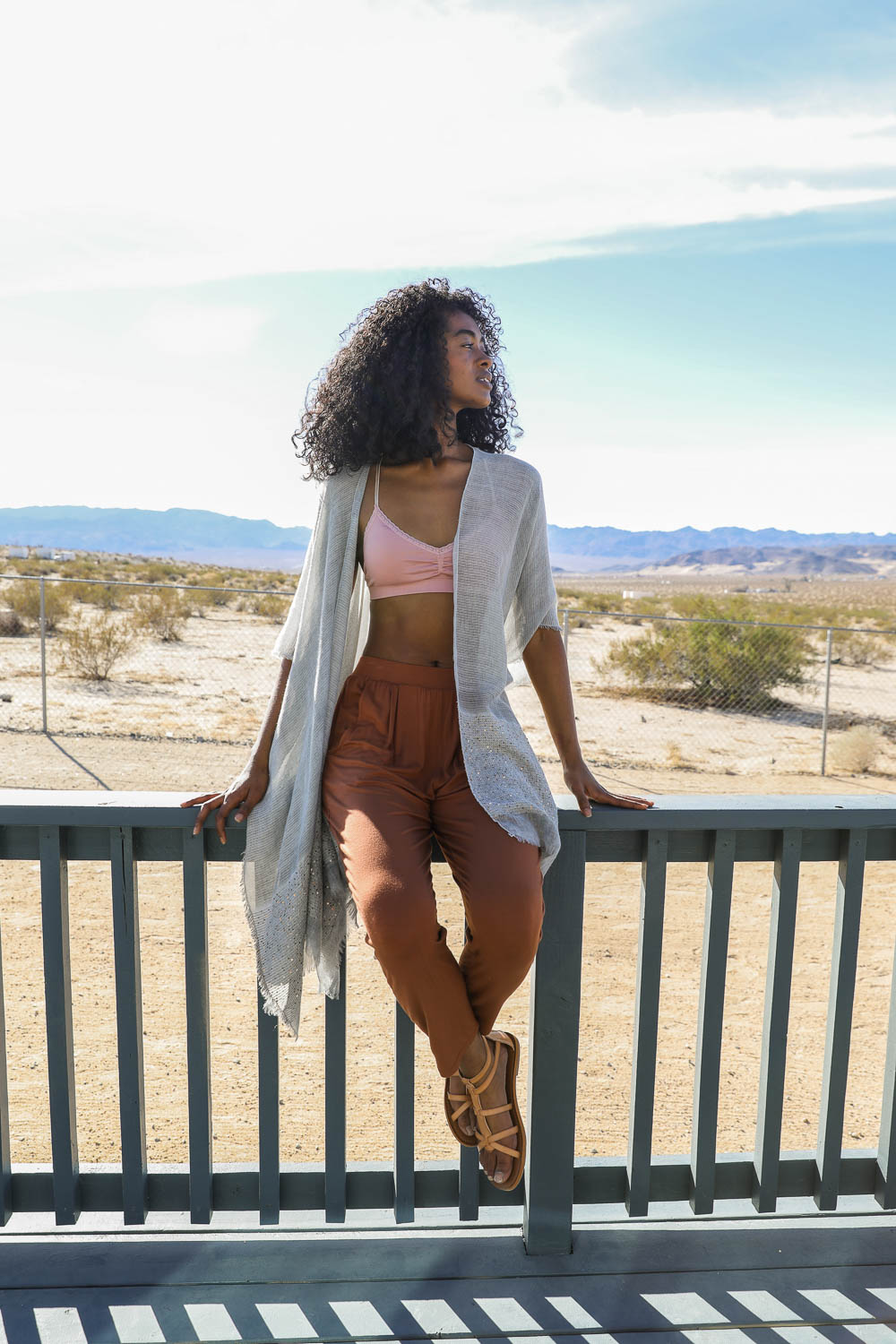 Sequin Detailed Frayed Kimono Silver