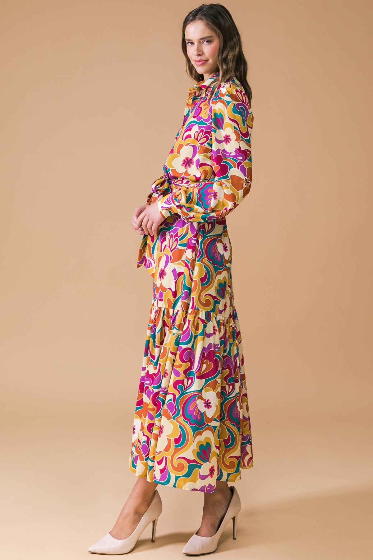 all eyes on you midi dress Belle & Bloom All Eyes On You Midi Dress