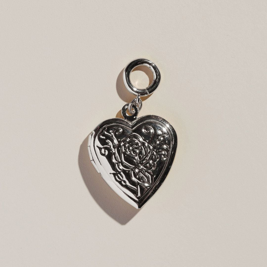 Silver Medium Heart Locket