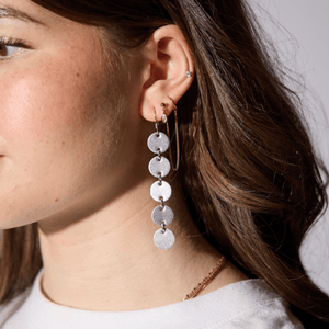 Silver Satin Sylvie Earrings