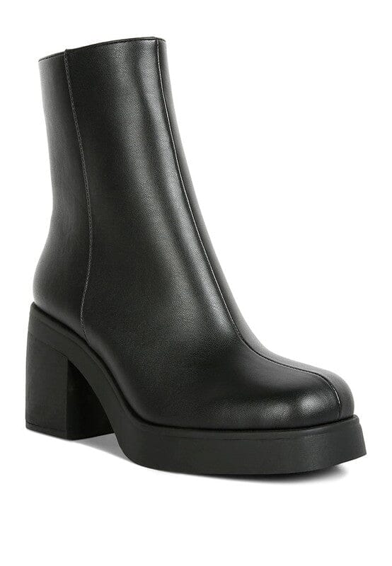Sins Collar High Ankle Platform Boots Rag Company Black 5 