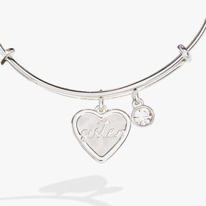 Sister Mother of Pearl Bangle