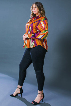 Printed Woven Long Sleeve Shirt