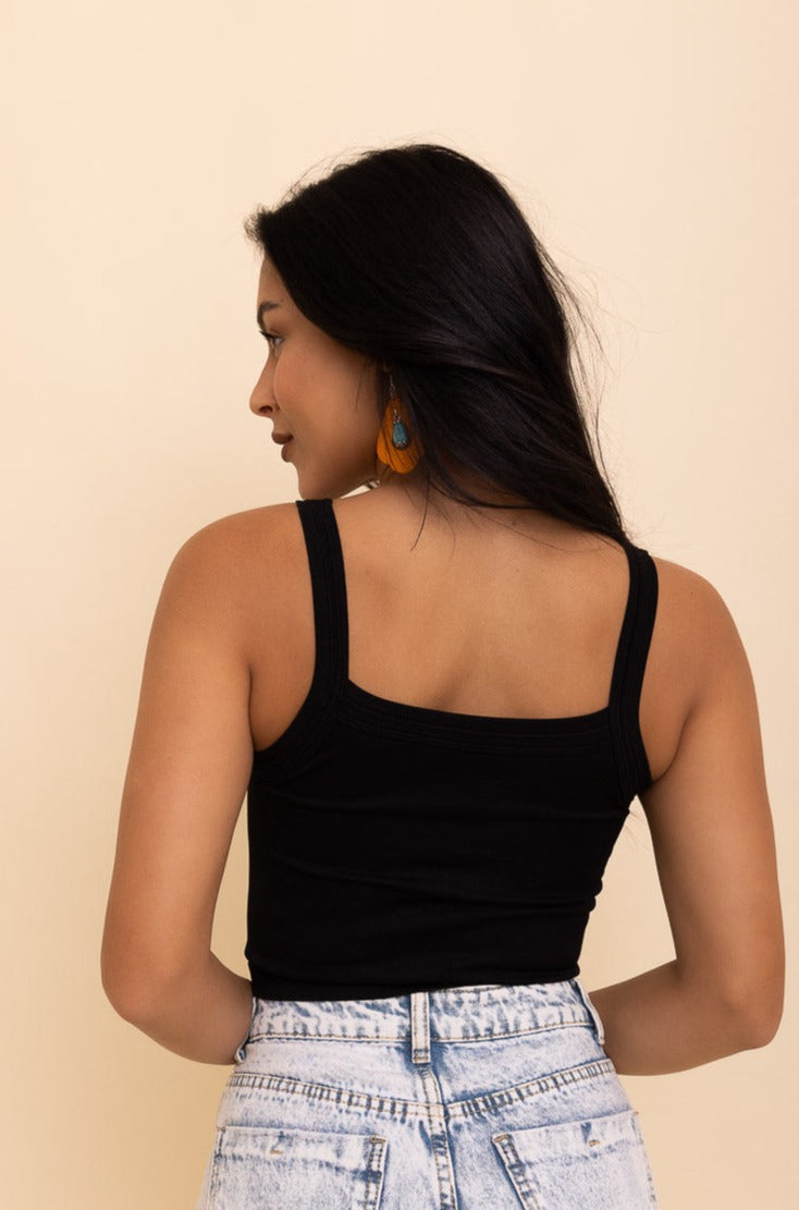 Sleek Comfort Seamless Brami Top Bralette XS/S / Black