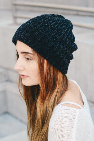 Soft Chenille Beanie Hats & Hair Leto Collection 