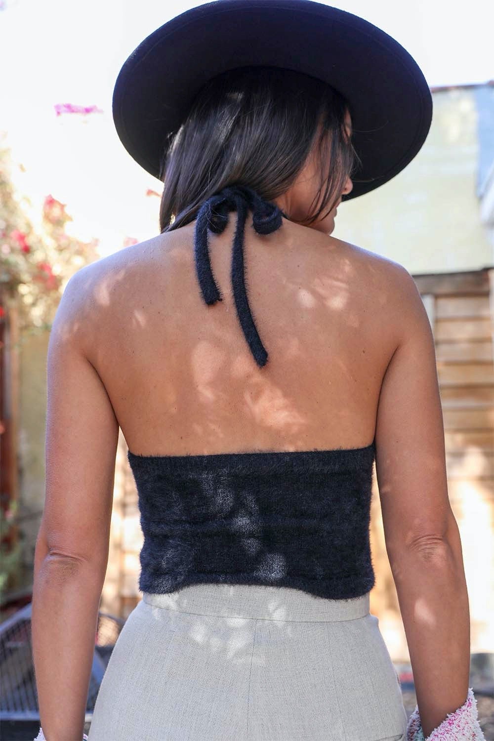 Soft Halter Crop Top Bralette