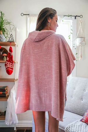 Soft Pullover Poncho Hoodie Ponchos