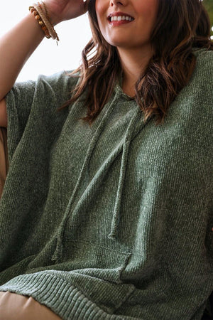 Soft Pullover Poncho Hoodie Ponchos