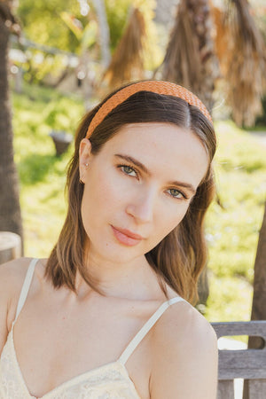 Solid Shade Woven Headband Accessories Leto Collection 