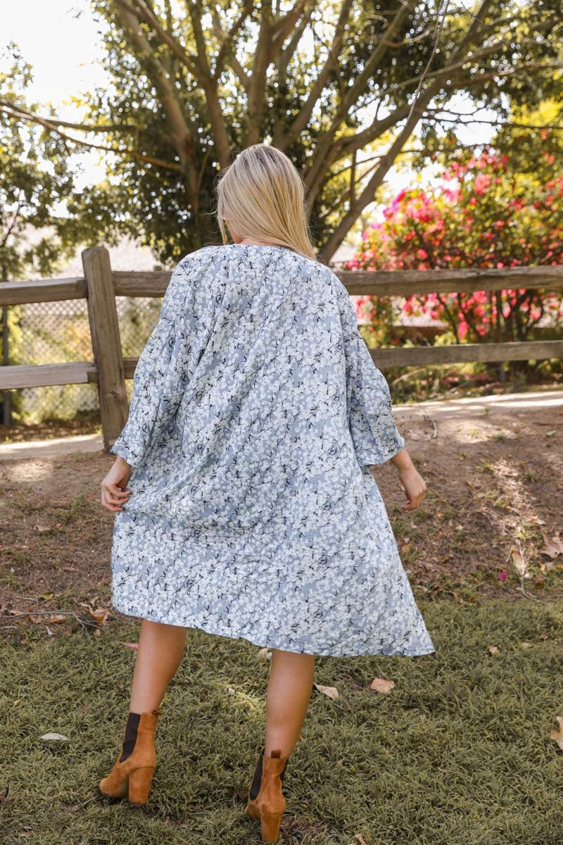 Spring Blossom Floral Kimono Morning Blossoms