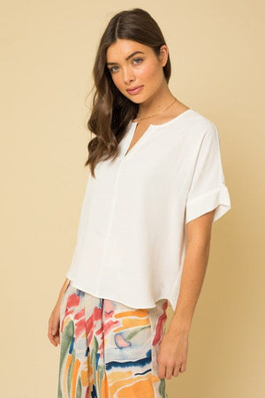 S/S V-SLIT TOP Gilli 