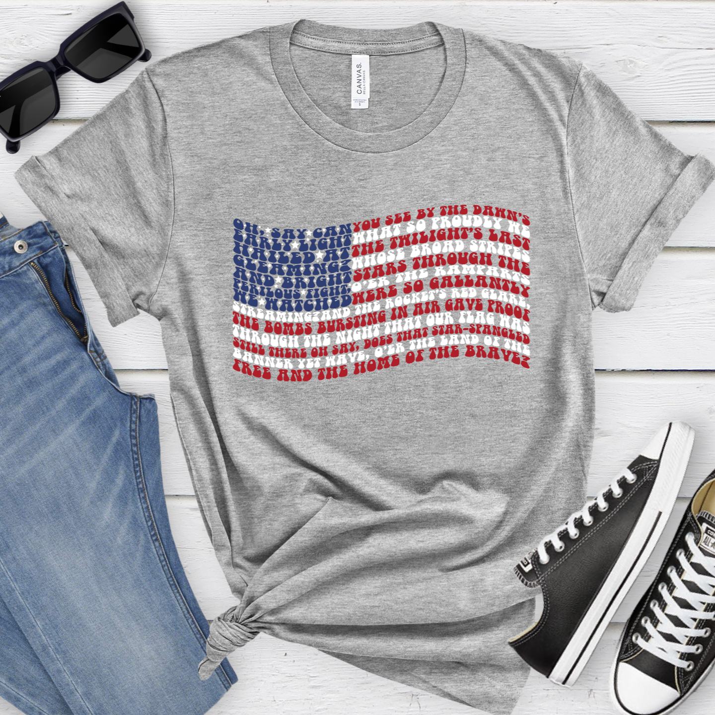 Star Spangled Banner Flag Tee