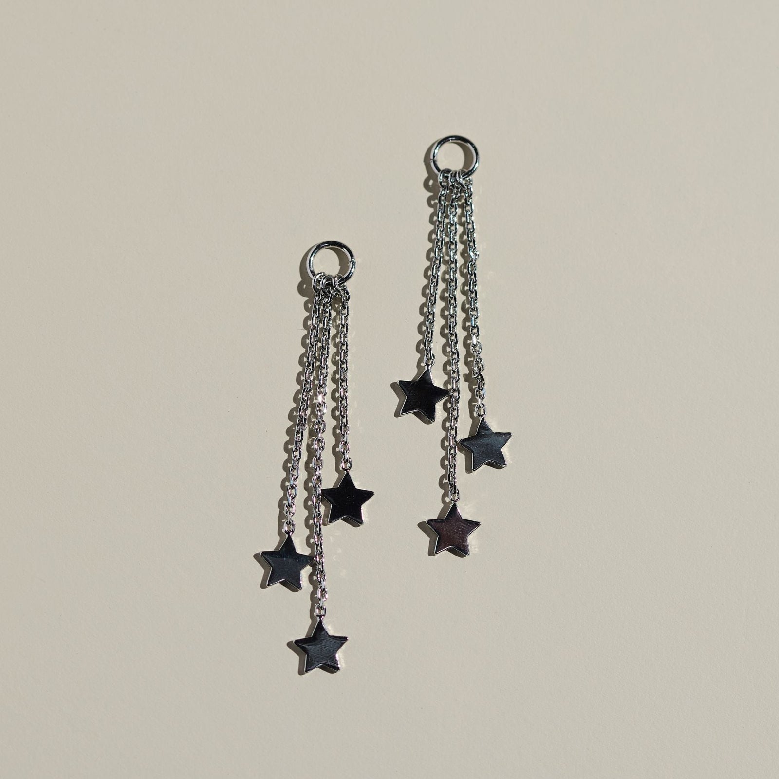 Silver Star Chain Charms