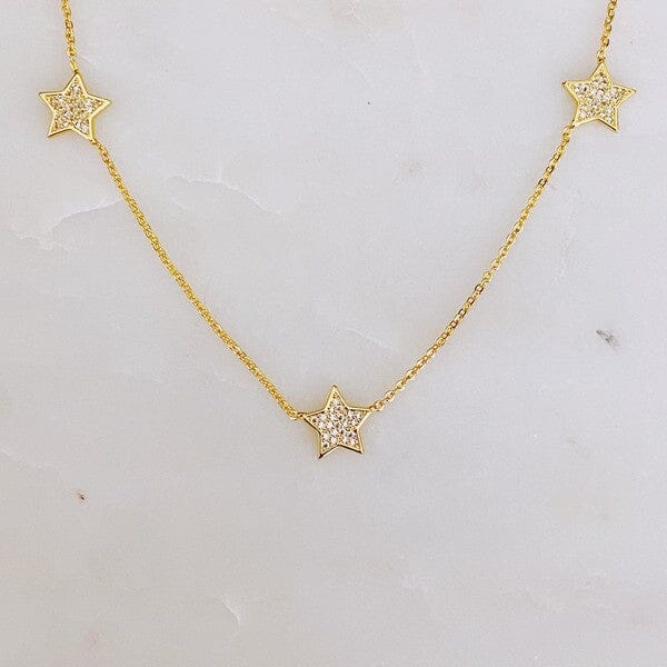 Stars In Greek Island Necklace Ellison and Young Gold OS 