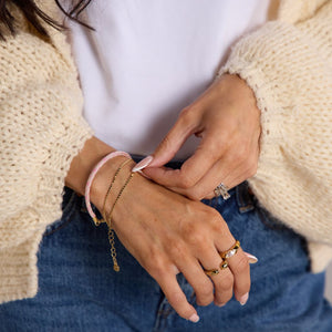 Strawberry Milkshake Minimalist Waterproof Cord Bracelet